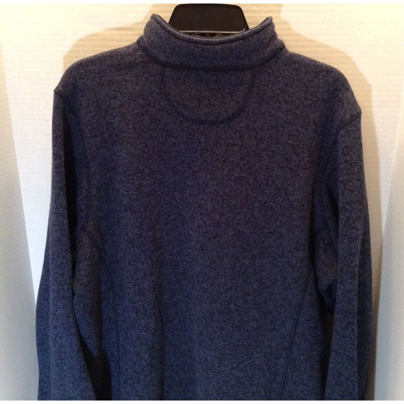 Woolrich Quarter Zip Sweater Jumper Mens XL Navy Mock Neck Long Sleeve Winter - Picture 8 of 13
